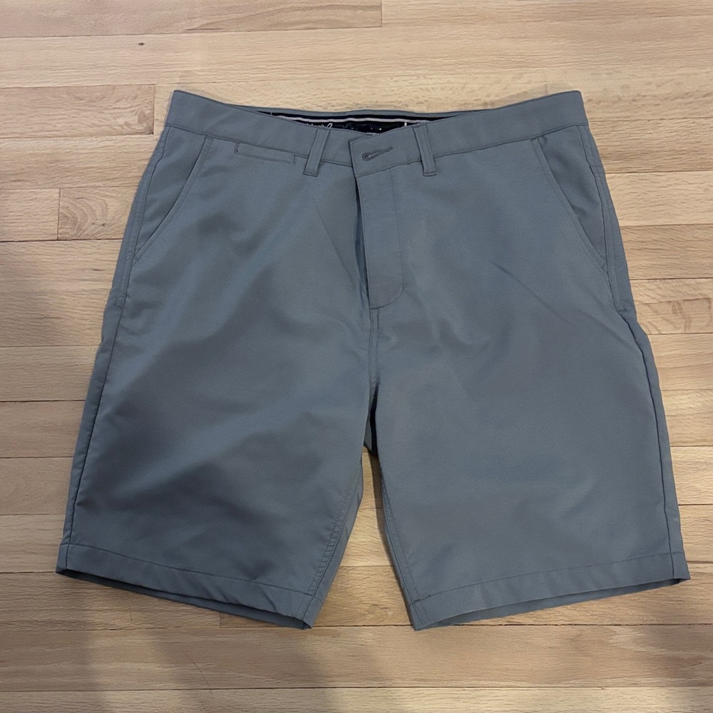 johnnie-O Charcoal Flat Front Shorts